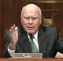 Senator Patrick Leahy, D-Vermont heads up the Senate Judiciary Committee oversight hearings on federal marijuana policy